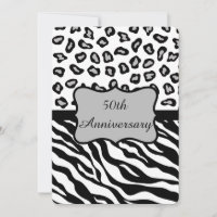 Schwarz-weiß Gray Zebra Leopard 50 Jahre alt