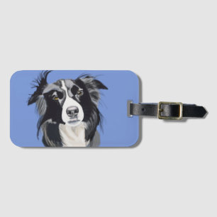 Schwarz-Weiß-Grenze Collie Gepäckträger - Neues Gepäckanhänger