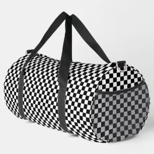 Schwarz-Weiß-Grenze Duffle Bag