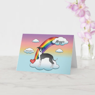 Schwarz-Weiß-Greyhound-Rainbow-Gedenkstätte Karte