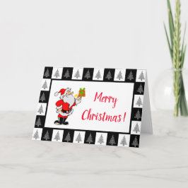 Schwarz-Weiß-Grüße, Weihnachtskarte Karte