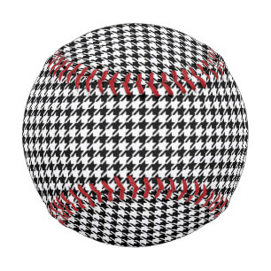 Schwarz-Weiß-Hahnentrittmuster von Shirley Taylor Baseball