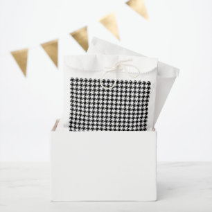 Schwarz-Weiß-Hahnentrittmuster von Shirley Taylor Geschenktütchen