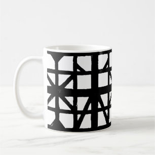 Schwarz-Weiß-Halbzeitschrift Kaffeetasse