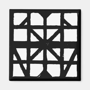 Schwarz-Weiß-Halbzeitschrift Magnet