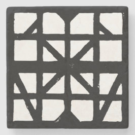 Schwarz-Weiß-Halbzeitschrift Steinuntersetzer