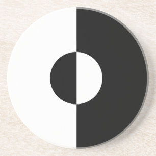 Schwarz & Weiß Harmonie Getränkeuntersetzer