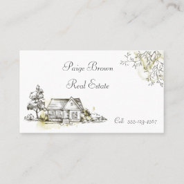 Schwarz-Weiß-Haus Visitenkarte