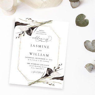 Schwarz-Weiß-Hochzeit 2 Flyer