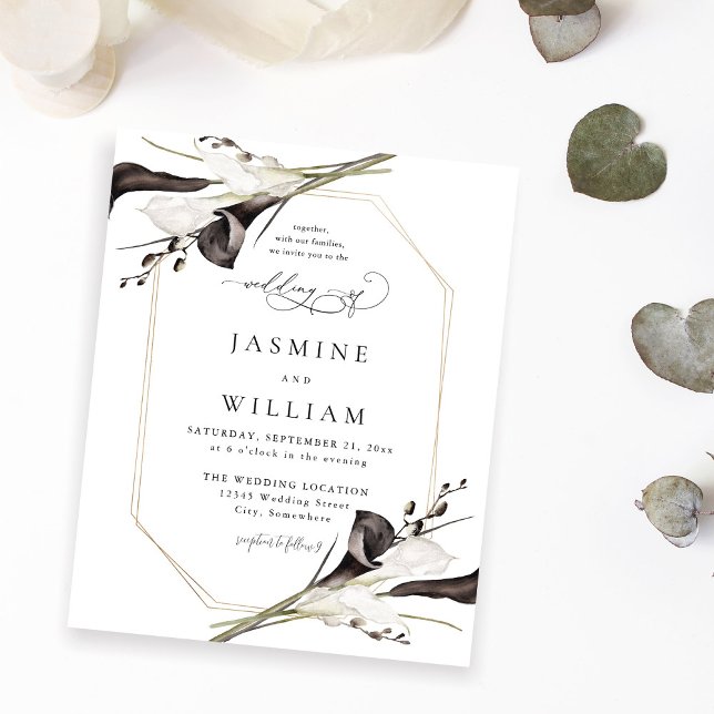 Schwarz-Weiß-Hochzeit 2 Flyer (Von Creator hochgeladen)