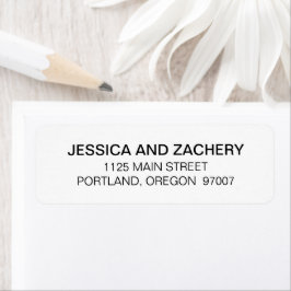 Schwarz-Weiß-Hochzeit des Minimalistischen Schrift