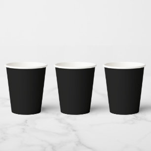 Schwarz-Weiß-Hochzeit Pappbecher