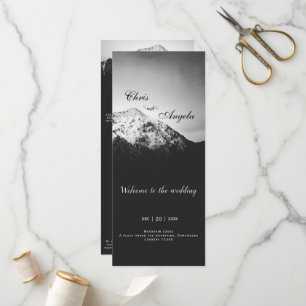 Schwarz-Weiß-Hochzeit unter den Bergen Programm