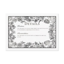 Schwarz-Weiß-Hochzeitsdetails