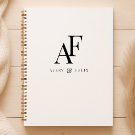 Schwarz-Weiß-Hochzeitshauptgast Notizbuch