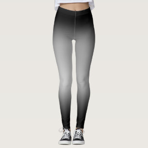 Schwarz-Weiß-Horizont Leggings