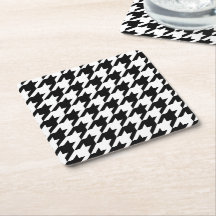 Schwarz-weiß Houndstooth vintage modern