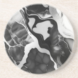 Schwarz-Weiß-Imitat aus Trendfarben Getränkeuntersetzer