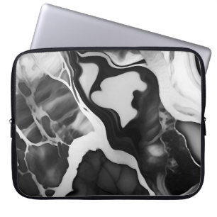Schwarz-Weiß-Imitat aus Trendfarben Laptopschutzhülle