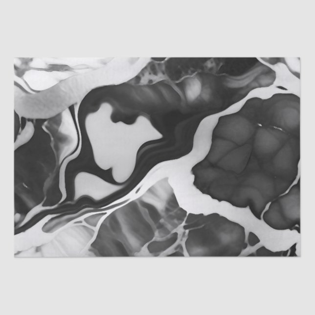 Schwarz-Weiß-Imitat aus Trendfarben Seidenpapier (Vorderseite)