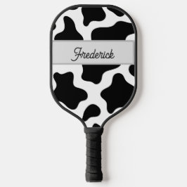 Schwarz-Weiß-Imitate - individuell anpassbarer Cow Pickleball Schläger