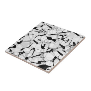 Schwarz-Weiß in Motion Keramik Tile Fliese