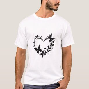 Schwarz-weiß Inspiriertes Geschenkdesign T-Shirt