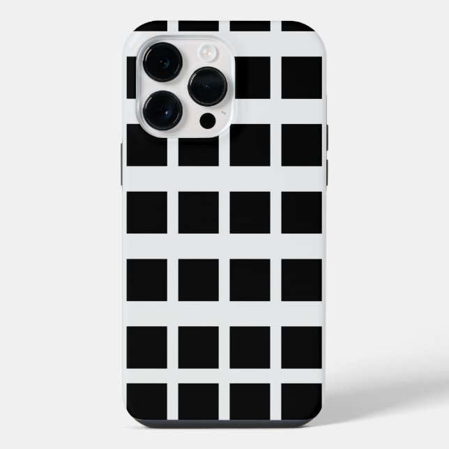 Schwarz-weiß iPhone Hülle (Rückseite)