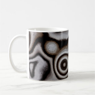 Schwarz-Weiß-Jasper-Stein Tasse