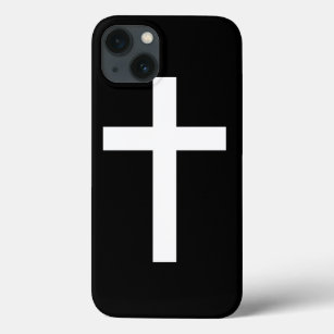 Schwarz-Weiß-Jesus-Christus-Kreuz Case-Mate iPhone Hülle