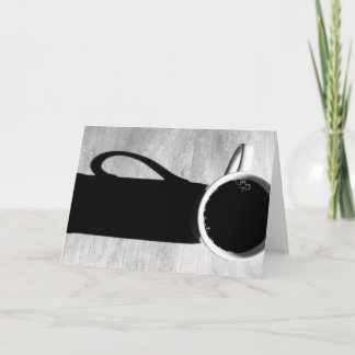 Schwarz-Weiß-Kaffee Karte