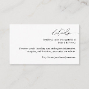 Schwarz-Weiß-Kalligrafie 3 Details SM  Begleitkarte