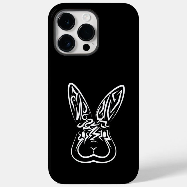 Schwarz-Weiß-Kaninchen Case-Mate iPhone Hülle (Rückseite)