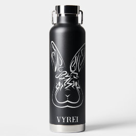 Schwarz-Weiß-Kaninchen Trinkflasche