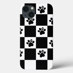 Schwarz-Weiß kariert Case-Mate iPhone Hülle