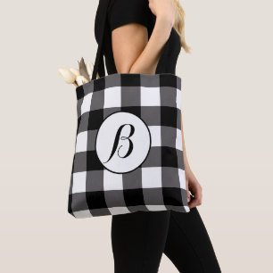 Schwarz-weiß karierte Quadrate Buffalo Plaid