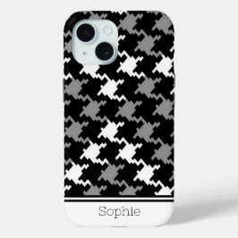 Schwarz/Weiß Karierte Samsung Samsung Case-Mate iPhone Hülle