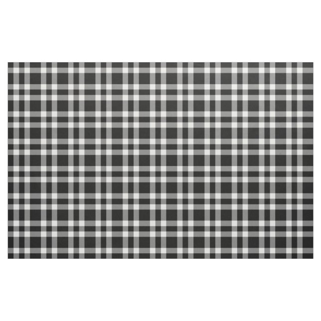 Schwarz-weiß kariertes Muster Stoff (Yard (91,4 cm))