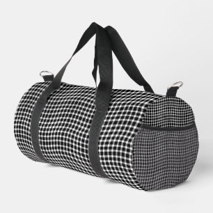 Schwarz-weiß kariertes nahtloses Muster klein Duffle Bag