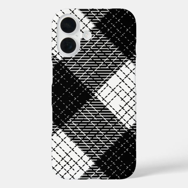 Schwarz-Weiß-Karo-Muster im kühnen Design  Case-Mate iPhone Hülle (Rückseite)