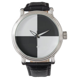 Schwarz-Weiß-Karton Armbanduhr
