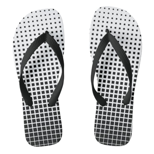 Schwarz-Weiß-Karton Flip Flops (Fußbett)