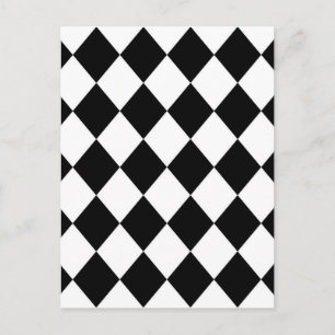 Schwarz-Weiß-Karton-Karton Postkarte