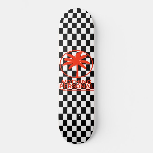 Schwarz-Weiß-Karton-Skateboard Skateboard (Vorderseite)