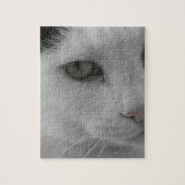 Schwarz-Weiß-Katzen im Gesicht Puzzle