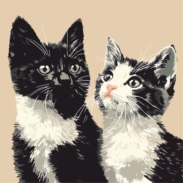 Schwarz-Weiß-Katzen iPhone / iPad-Hülle Case-Mate iPhone Hülle (Von Creator hochgeladen)