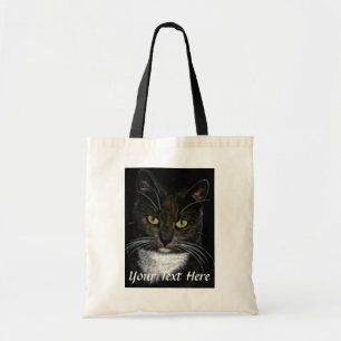 Schwarz-Weiß-Katzen-Tasche Tragetasche