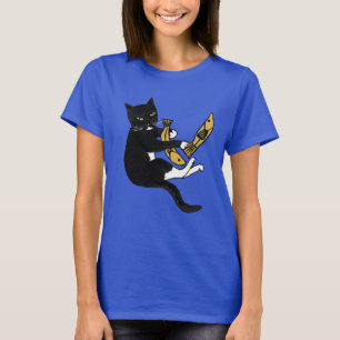 Schwarz-Weiß-Katzenfischen T-Shirt