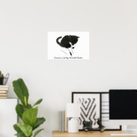 Schwarz-Weiß-Katzenkunst