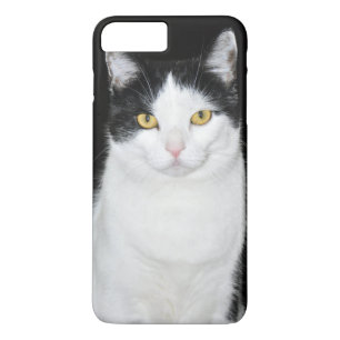 Schwarz-Weiß-Katzenporträt Case-Mate iPhone Hülle